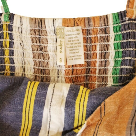 JAPNA Women's Striped Button-Front Midi Dress Multicolor Size S - Picture 10 of 10